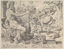 Dan, from the series The Twelve Patriarchs, 1550. Creator: Dirck Volkertsen Coornhert