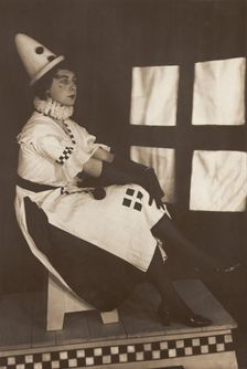 Dan Godfrey dressed in Pierrette costume, performing for "The Timbertown Follies"...(1910-1919?). Creator: Unknown