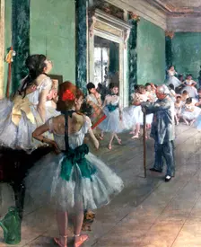 Dance Class 1874. Artist: Edgar Degas
