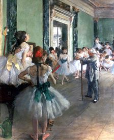Dance Class 1874. Artist: Edgar Degas
