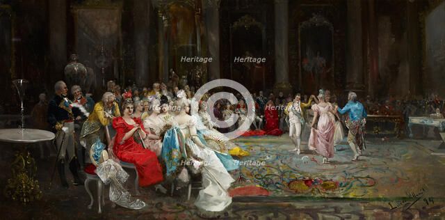 Dance at the Palace. Artist: Lucas Villaamil, Eugenio (1858-1919)