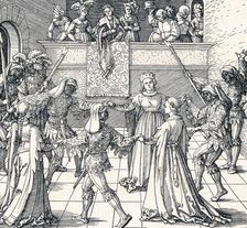 Dance by Torchlight, Augsburg 1516 (1906). Artist: Albrecht Durer
