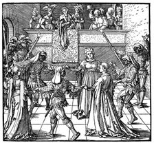Dance by Torchlight, Augsburg 1516, (1936). Artist: Albrecht Dürer