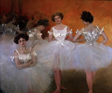 Dance group 1901, oil by Ramon Casas