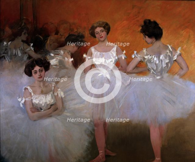  'Dance group', 1901, oil by Ramon Casas.