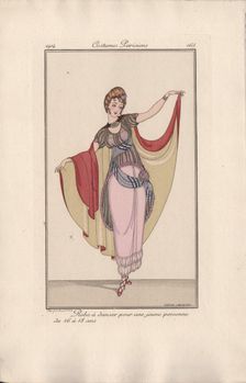 Dance dress for girls from 16 to 18 years, 1914