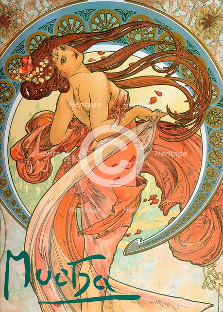 Dance (From the series The Arts), 1898. Artist: Mucha, Alfons Marie (1860-1939)