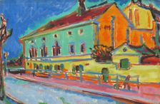 Dance Hall Bellevue [obverse], 1909/1910. Creator: Ernst Kirchner