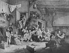 Dance in a Tavern 1652. Artist: Adriaen van Ostade
