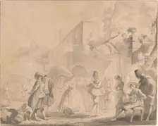 Dance in a Village Square, c. 1770/1775. Creator: Luis Paret y Alcazar