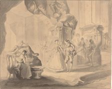 Dance in a Palace, c. 1770/1775. Creator: Luis Paret y Alcazar
