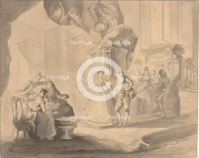 Dance in a Palace, c. 1770/1775. Creator: Luis Paret y Alcazar.