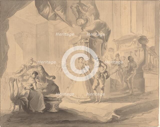 Dance in a Palace, c. 1770/1775. Creator: Luis Paret y Alcazar.