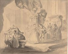 Dance in a Palace, c. 1770/1775. Creator: Luis Paret y Alcazar