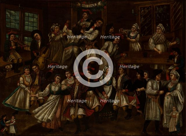 Dance in an Inn, c1880. Creator: M Stankiewicz.