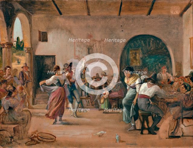 Dance in an Osteria, c1860. Creator: Wilhelm Marstrand.