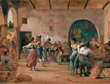 Dance in an Osteria, c1860. Creator: Wilhelm Marstrand