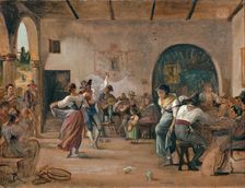 Dance in an Osteria, c1860. Creator: Wilhelm Marstrand