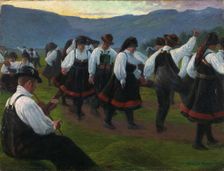 Dance in Setesdal, 1891. Creator: Gustav Wentzel