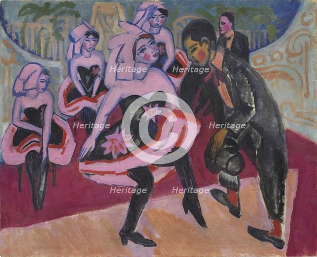 Dance in the variety show, 1911. Creator: Kirchner; Ernst Ludwig (1880-1938).