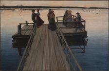Dance on the landing stage , Symbolism