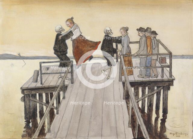 Dance on the Quay, 1899. Creator: Hugo Simberg.