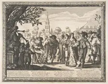 Dance on the Village Square, ca. 1633. Creator: Abraham Bosse