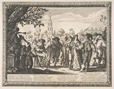 Dance on the Village Square, ca. 1633. Creator: Abraham Bosse