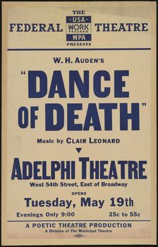 Dance of Death, New York, 1936. Creator: Unknown