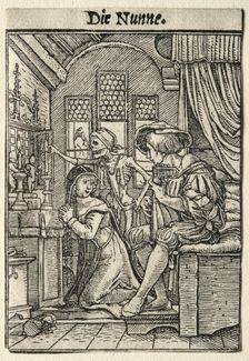 Dance of Death: The Nun. Creator: Hans Holbein (German, 1497/98-1543)