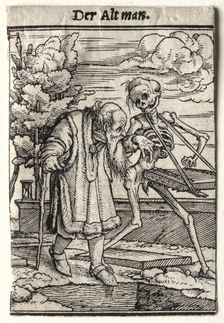Dance of Death: The Old Man. Creator: Hans Holbein (German, 1497/98-1543)
