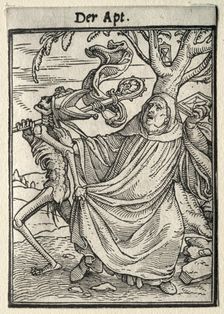 Dance of Death: The Abbot. Creator: Hans Holbein (German, 1497/98-1543)
