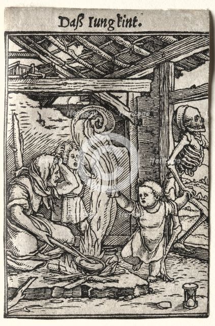 Dance of Death: The Child, c. 1526. Creator: Hans Holbein (German, 1497/98-1543).