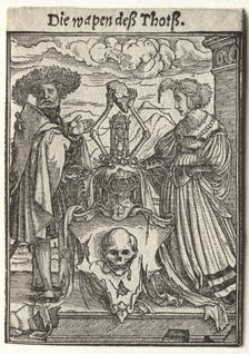 Dance of Death: The Coat of Arms of Death. Creator: Hans Holbein (German, 1497/98-1543)