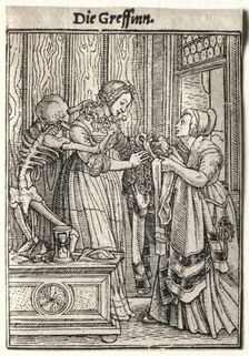 Dance of Death: The Countess. Creator: Hans Holbein (German, 1497/98-1543)