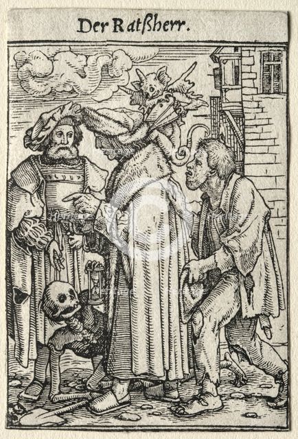 Dance of Death: The Councillor. Creator: Hans Holbein (German, 1497/98-1543).