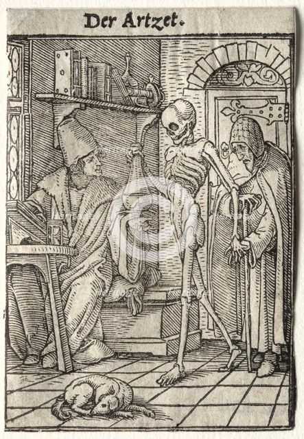 Dance of Death: The Doctor. Creator: Hans Holbein (German, 1497/98-1543).
