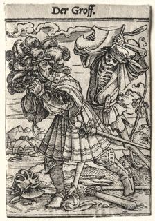 Dance of Death: The Earl, c. 1526. Creator: Hans Holbein (German, 1497/98-1543)