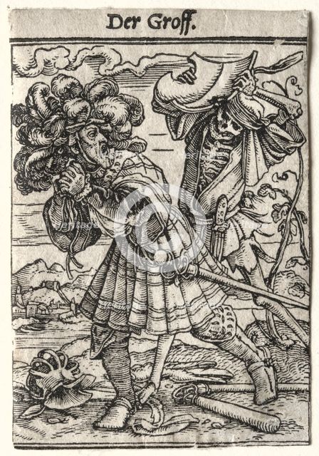 Dance of Death: The Earl, c. 1526. Creator: Hans Holbein (German, 1497/98-1543).