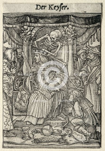 Dance of Death: The Emperor. Creator: Hans Holbein (German, 1497/98-1543).