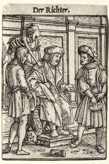 Dance of Death: The Judge. Creator: Hans Holbein (German, 1497/98-1543)