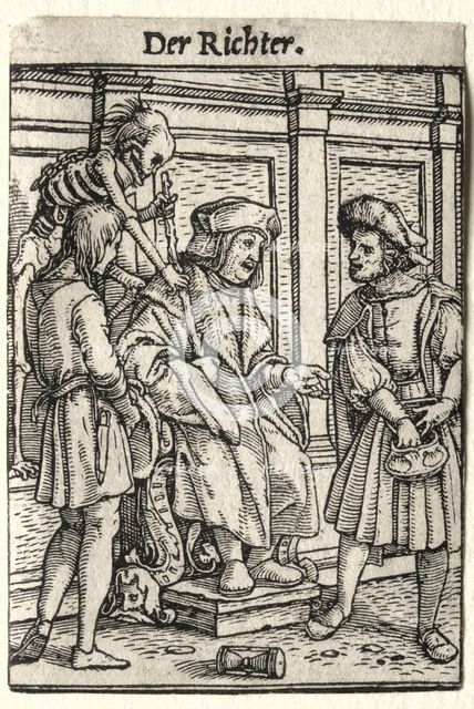 Dance of Death: The Judge. Creator: Hans Holbein (German, 1497/98-1543).