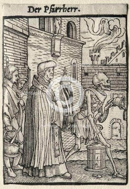 Dance of Death: The Pastor. Creator: Hans Holbein (German, 1497/98-1543).