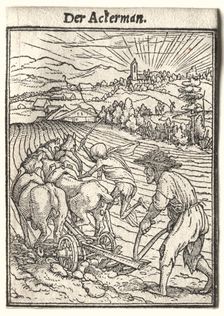 Dance of Death: The Ploughman. Creator: Hans Holbein (German, 1497/98-1543)