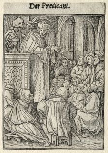 Dance of Death: The Preacher. Creator: Hans Holbein (German, 1497/98-1543)