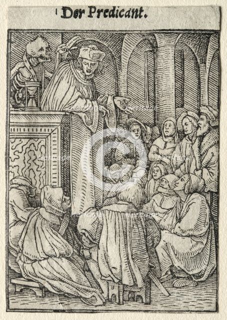 Dance of Death: The Preacher. Creator: Hans Holbein (German, 1497/98-1543).