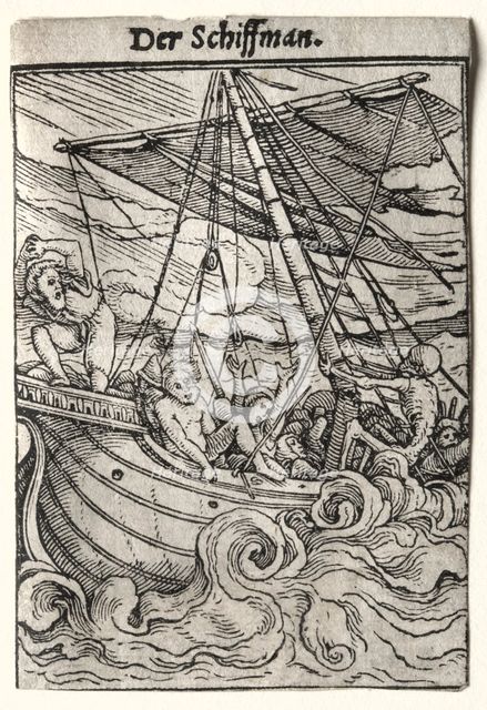 Dance of Death: The Sailor, c. 1526. Creator: Hans Holbein (German, 1497/98-1543).