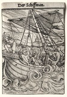 Dance of Death: The Sailor, c. 1526. Creator: Hans Holbein (German, 1497/98-1543)