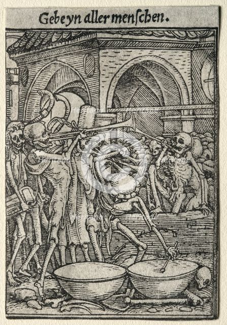 Dance of Death: The Trumpeters of Death. Creator: Hans Holbein (German, 1497/98-1543).