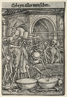 Dance of Death: The Trumpeters of Death. Creator: Hans Holbein (German, 1497/98-1543)